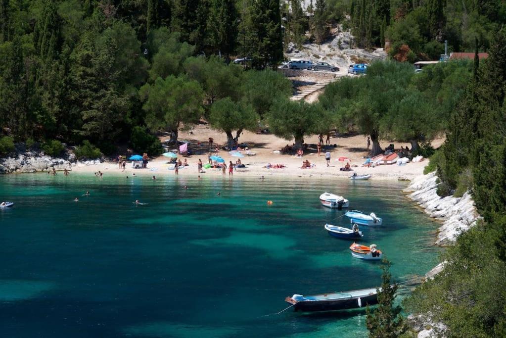 Villa Elisabeth Sea View Private Pool Fiskardo Kefalonia Katsarata Экстерьер фото